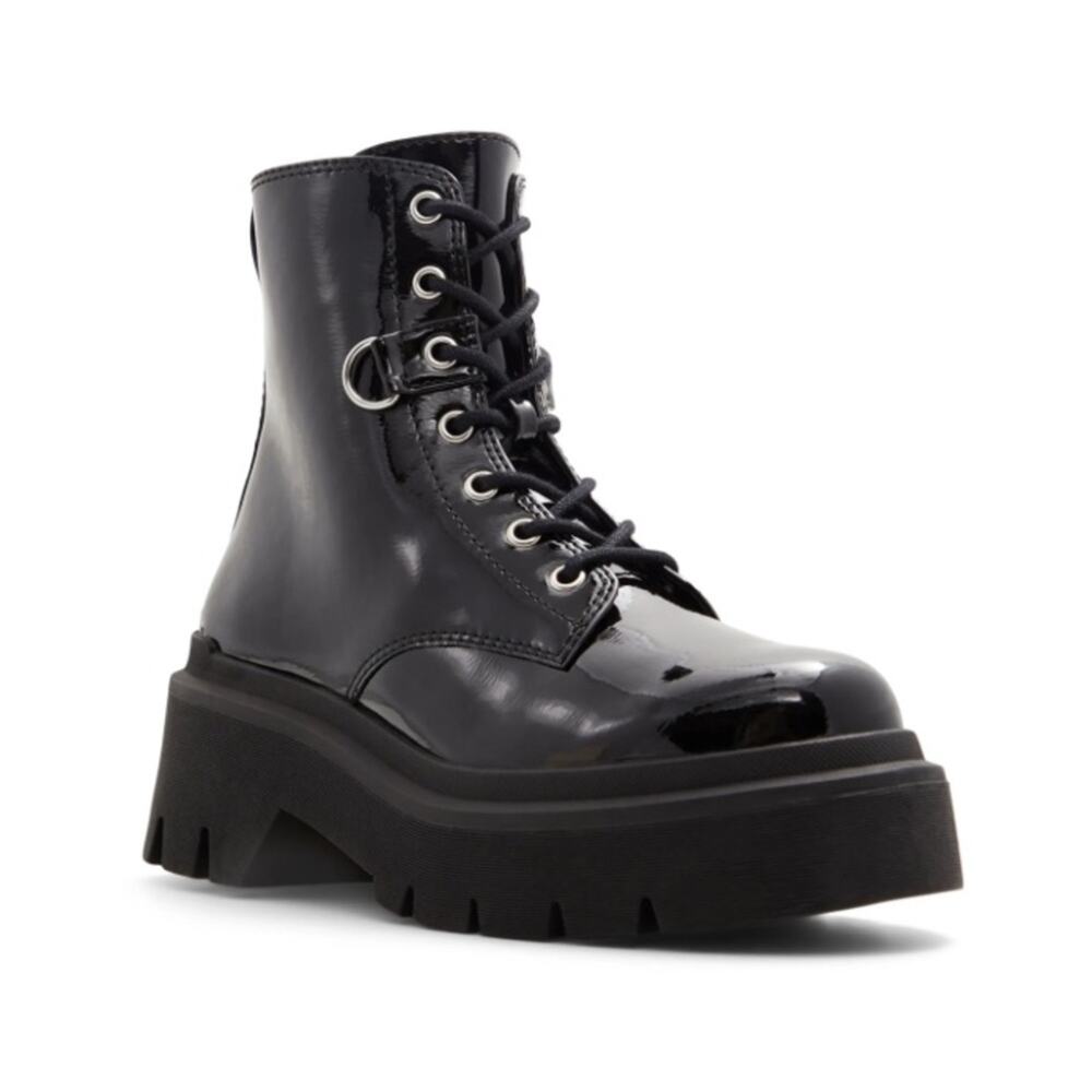 CALL IT SPRING Womens 9 Sidney Platform Lace-up Boot in Black NEW